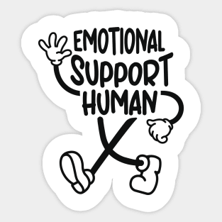 Emotional Support Human Sticker